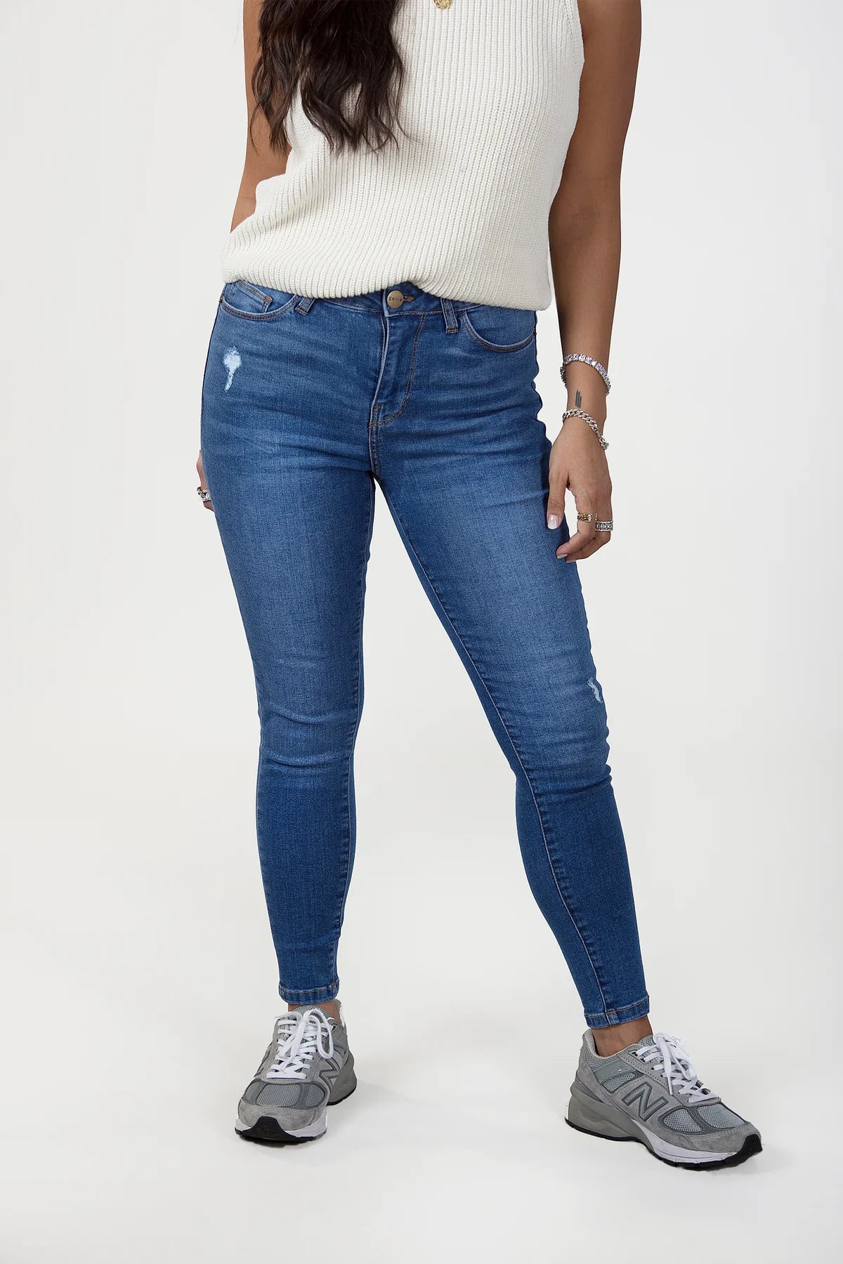 Maya Mid Rise Skinny Jeans