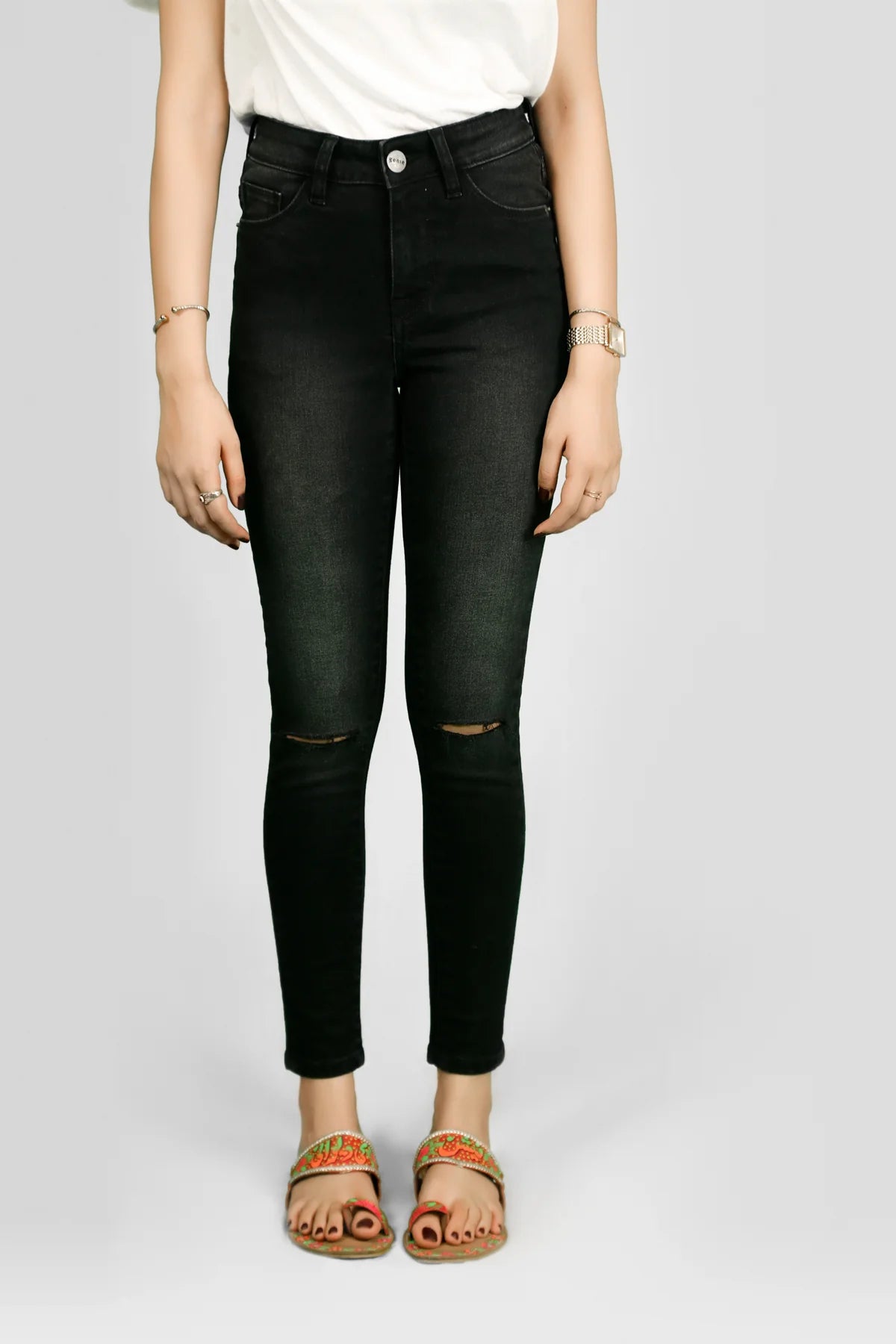 Sila Mid Rise Skinny Jeans