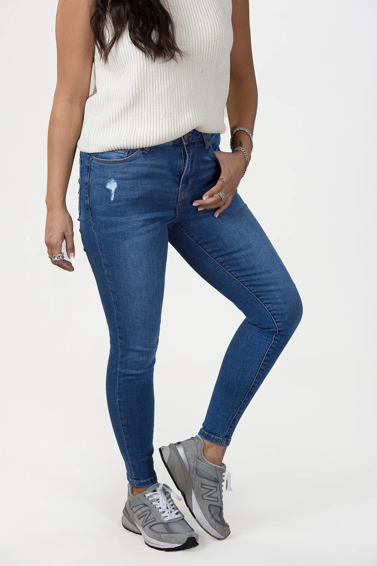 Maya Mid Rise Skinny Jeans